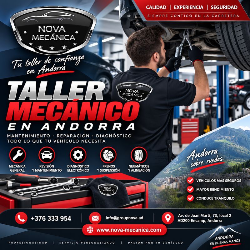 Taller mecánico en Andorra para el Mantenimiento de tu Coche